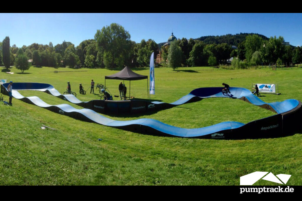 Mobile Pumptrackbahn in Velden