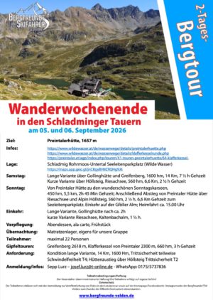 2026-09-05_2-Tages Tour_Schladminger Tauern_Flyer
